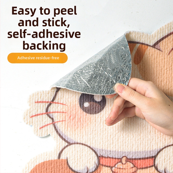 Katės įbrėžimų plokštė iš PVC, vertikalus sieninis tvirtinimas, galima pjaustyti, karikatūrų stilius, prekės ženklas Xinfeng Star