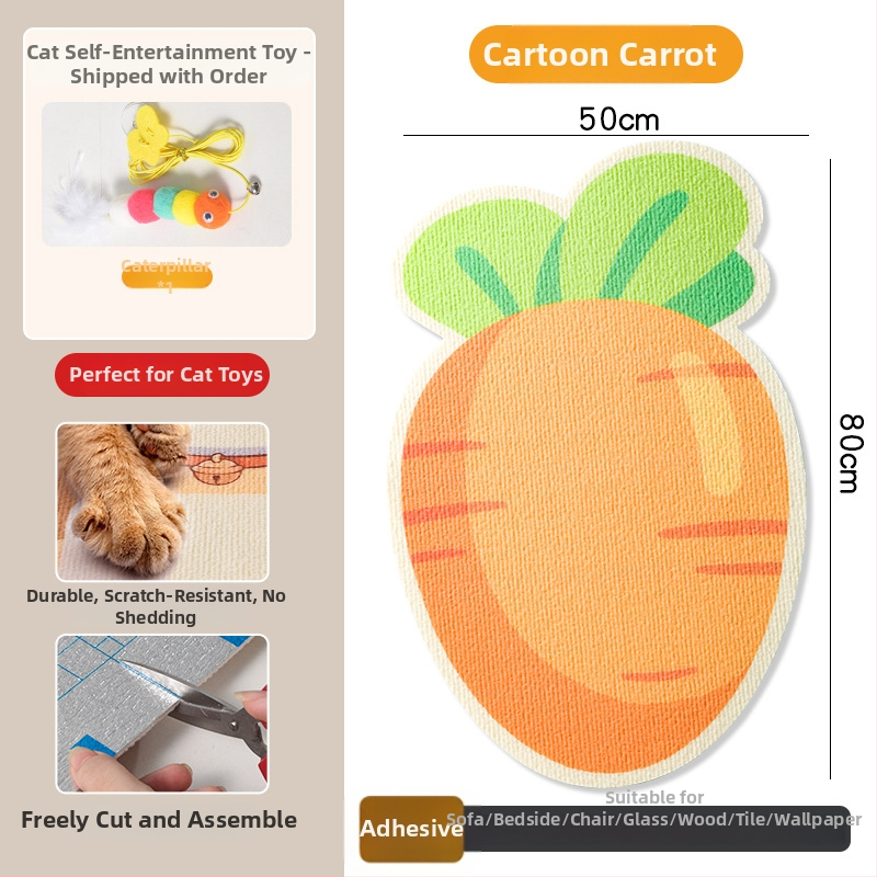 Katės įbrėžimų plokštė iš PVC, vertikalus sieninis tvirtinimas, galima pjaustyti, karikatūrų stilius, prekės ženklas Xinfeng Star