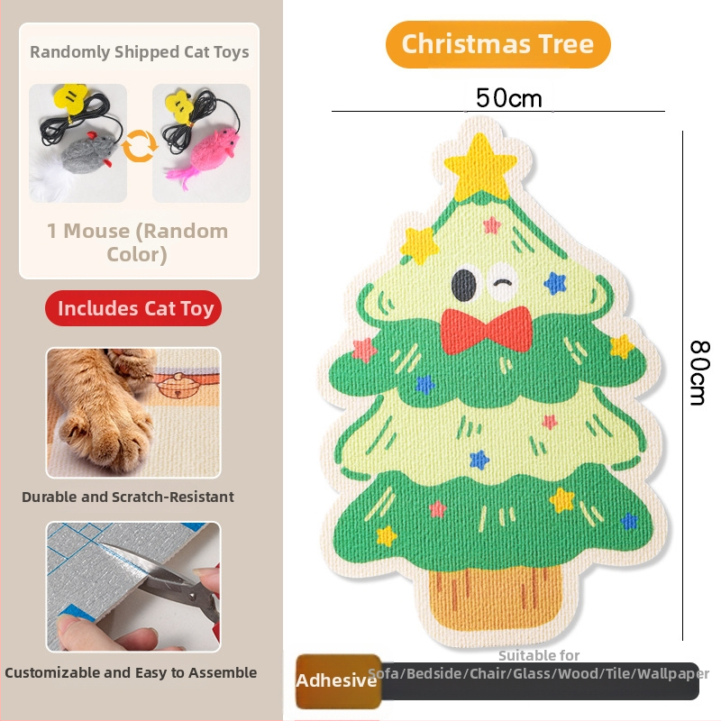 Katės įbrėžimų plokštė iš PVC, vertikalus sieninis tvirtinimas, galima pjaustyti, karikatūrų stilius, prekės ženklas Xinfeng Star