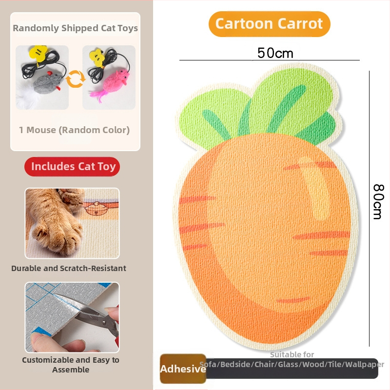 Katės įbrėžimų plokštė iš PVC, vertikalus sieninis tvirtinimas, galima pjaustyti, karikatūrų stilius, prekės ženklas Xinfeng Star