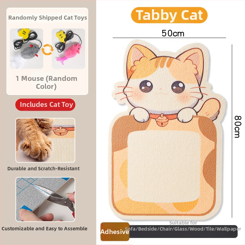 Katės įbrėžimų plokštė iš PVC, vertikalus sieninis tvirtinimas, galima pjaustyti, karikatūrų stilius, prekės ženklas Xinfeng Star