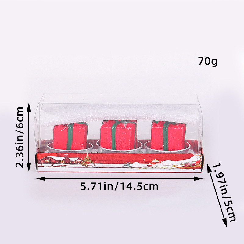 Karácsonyi kézműves gyertya festett díszítéssel, lézeres kivágású dekoráció karácsonyi ajándékokhoz (anyagkód 34164918221; kategória: karácsonyi textil; fesztivál: karácsony)