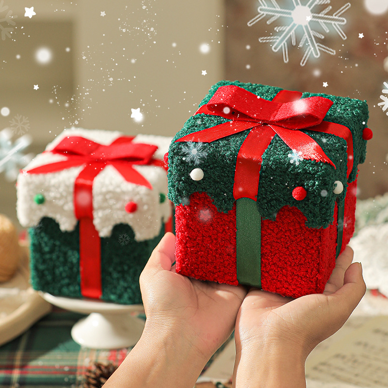 Jõuludeks mõeldud kinkekarp kangast ja kartongpakendiga — bränd Happy xiaoer, sobiv isiklike kingituste jaoks