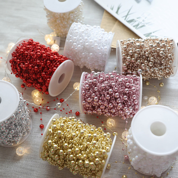 Коледна мънистена верига за украса, пластмасова, марка Soft Blue Ruoting, стил 4035485 (Материал: пластмаса; Марка: Soft Blue Ruoting; Стил: 4035485; Коледа)