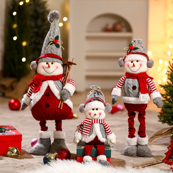 Jõulukaunistuste Santa Klausi plüüsnukk — materjal: kangas, bränd: Yue xiaoyi, IP: mitteautoriseeritud