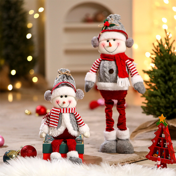 Jõulukaunistuste Santa Klausi plüüsnukk — materjal: kangas, bränd: Yue xiaoyi, IP: mitteautoriseeritud