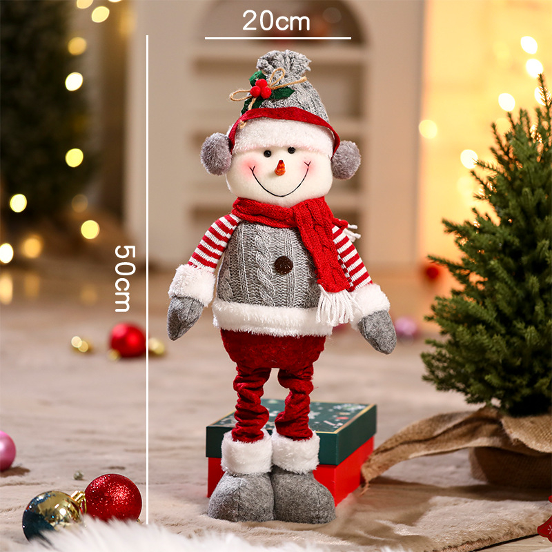 Jõulukaunistuste Santa Klausi plüüsnukk — materjal: kangas, bränd: Yue xiaoyi, IP: mitteautoriseeritud