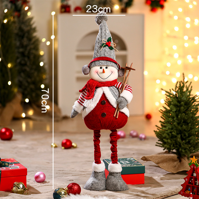 Jõulukaunistuste Santa Klausi plüüsnukk — materjal: kangas, bränd: Yue xiaoyi, IP: mitteautoriseeritud