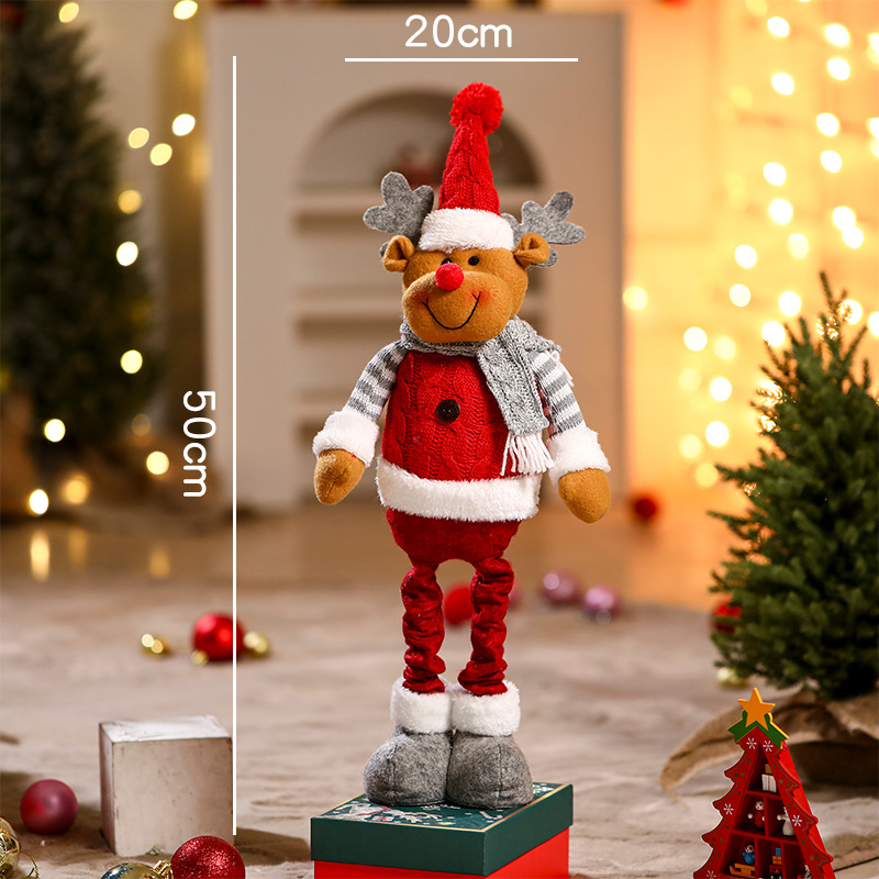 Jõulukaunistuste Santa Klausi plüüsnukk — materjal: kangas, bränd: Yue xiaoyi, IP: mitteautoriseeritud