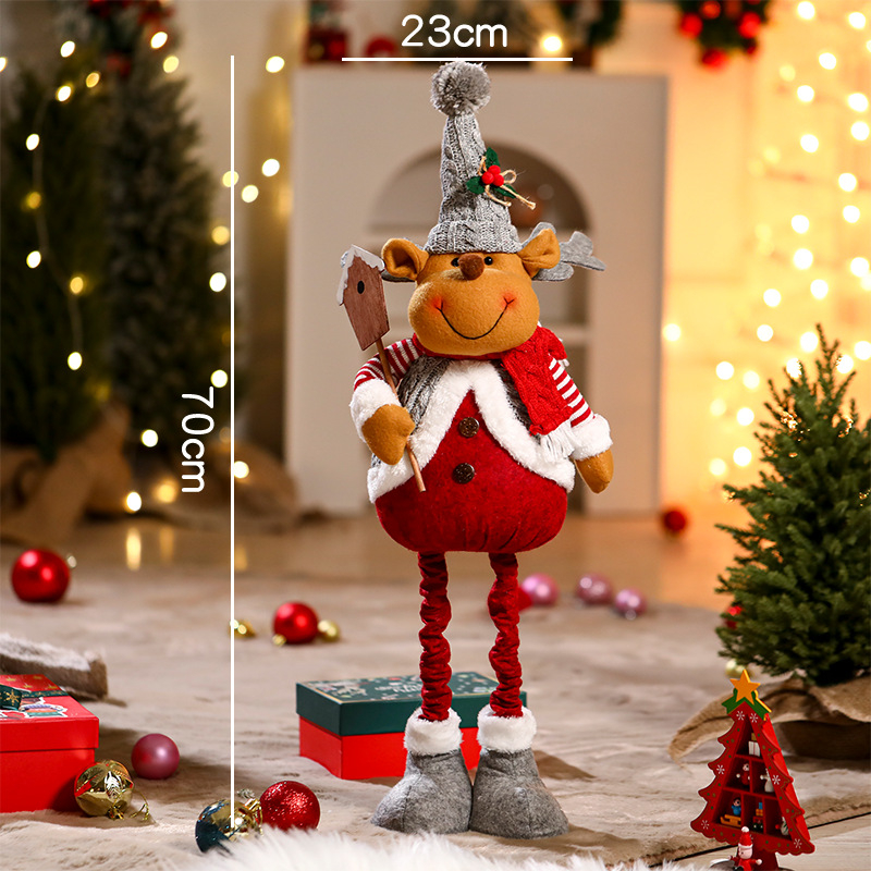 Jõulukaunistuste Santa Klausi plüüsnukk — materjal: kangas, bränd: Yue xiaoyi, IP: mitteautoriseeritud
