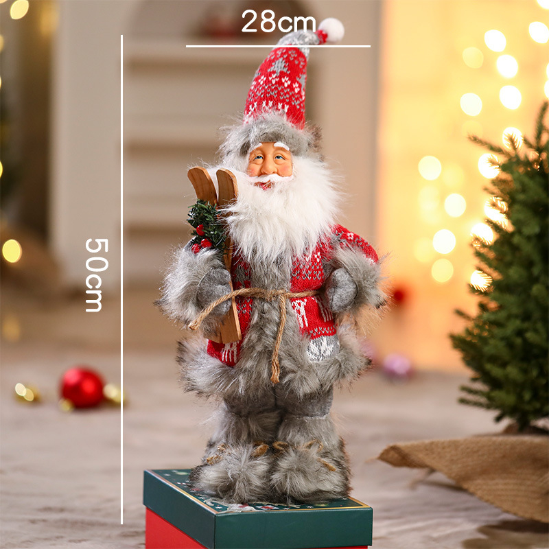 Jõulukaunistuste Santa Klausi plüüsnukk — materjal: kangas, bränd: Yue xiaoyi, IP: mitteautoriseeritud