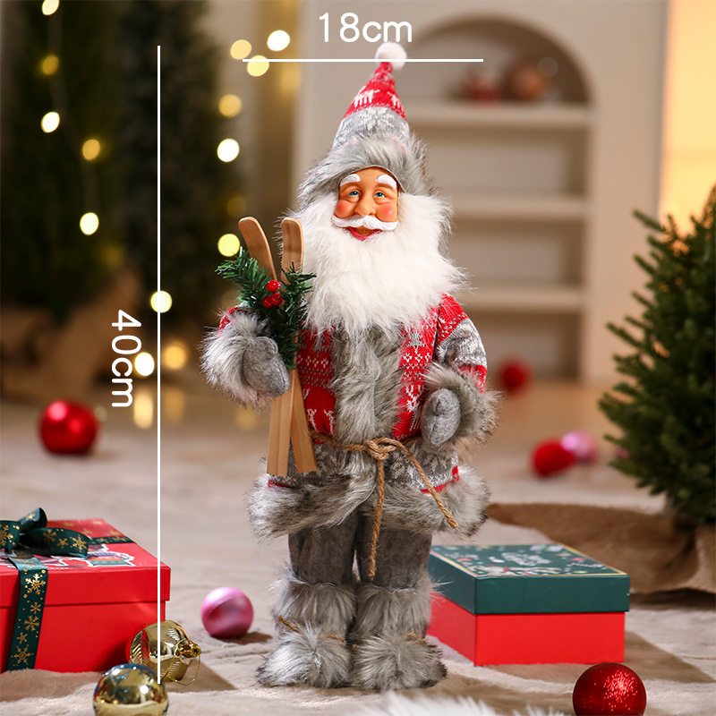 Jõulukaunistuste Santa Klausi plüüsnukk — materjal: kangas, bränd: Yue xiaoyi, IP: mitteautoriseeritud