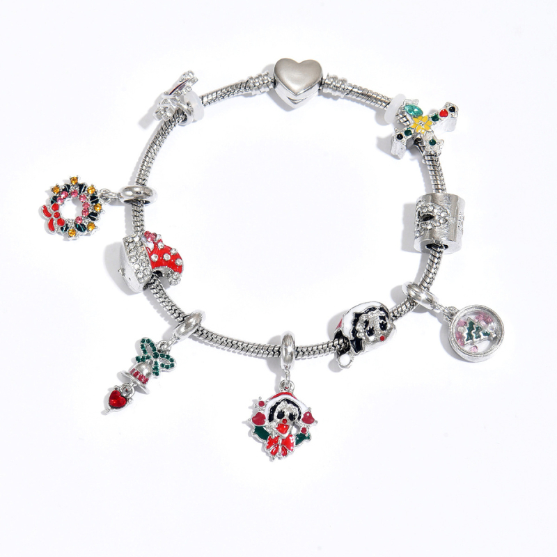 Unisex karikatuur Santa kellukese käsikoriste komplekt – tsinka sulam, õli tilkumise viimistlus, INS stiil