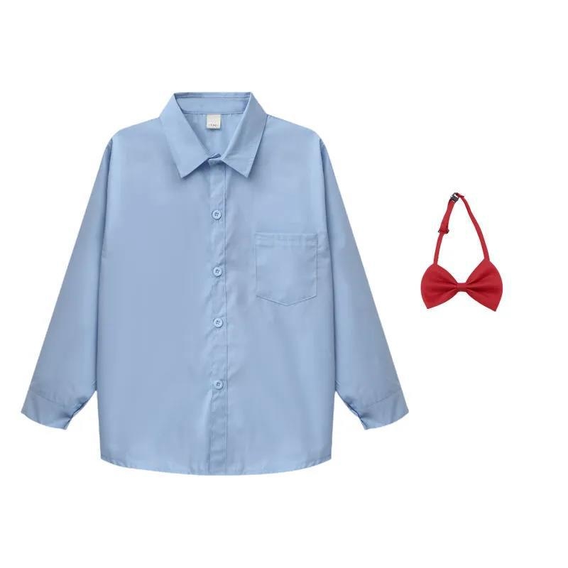 Detská košeľa pre chlapcov s dlhými rukávmi, golier rever, bavlna 35%