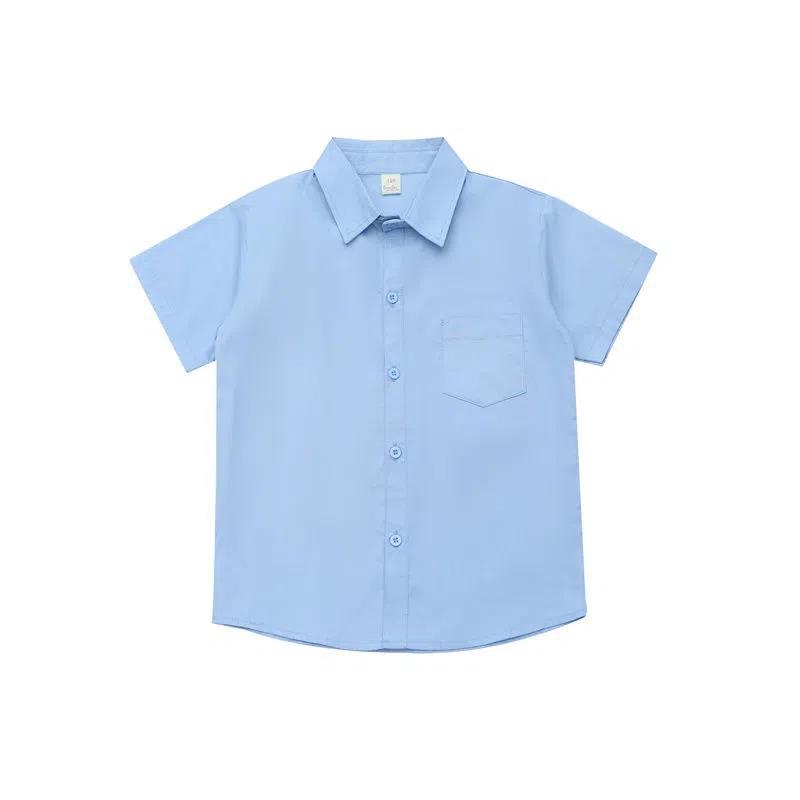 Detská košeľa pre chlapcov s dlhými rukávmi, golier rever, bavlna 35%