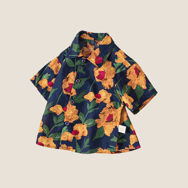 Cămașă copii Easy Cartoon, unisex, mâneci scurte, 3–8 ani (100–140 cm), amestec poliester, modele: plasa, desene animate, litere, camuflaj, abstract