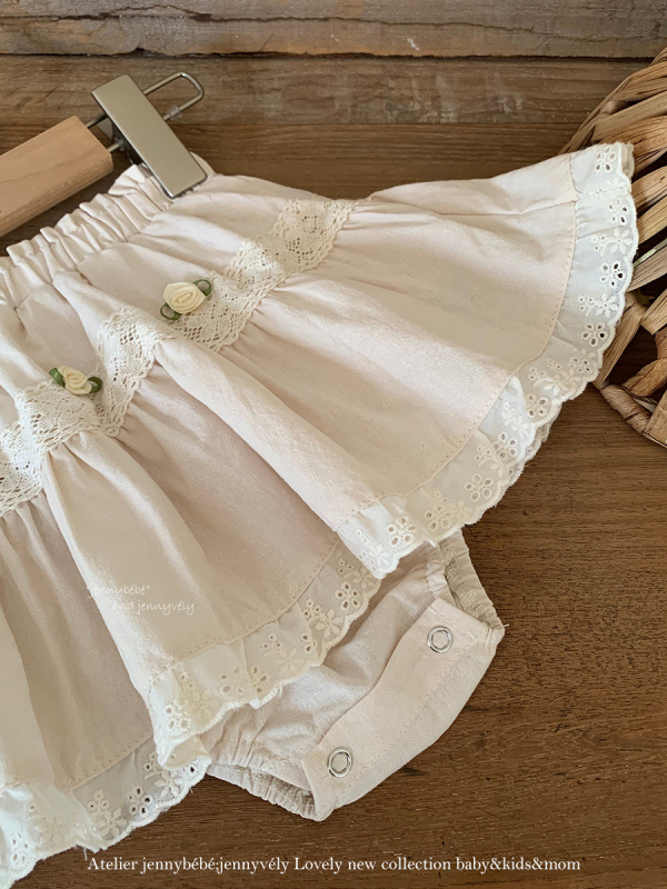 Beebitüdrukute puuvillane särk - Korea stiilis, lilleline ääristus kaeluses, pikkade varrukatega, 100% puuvill, 1–3 aastat