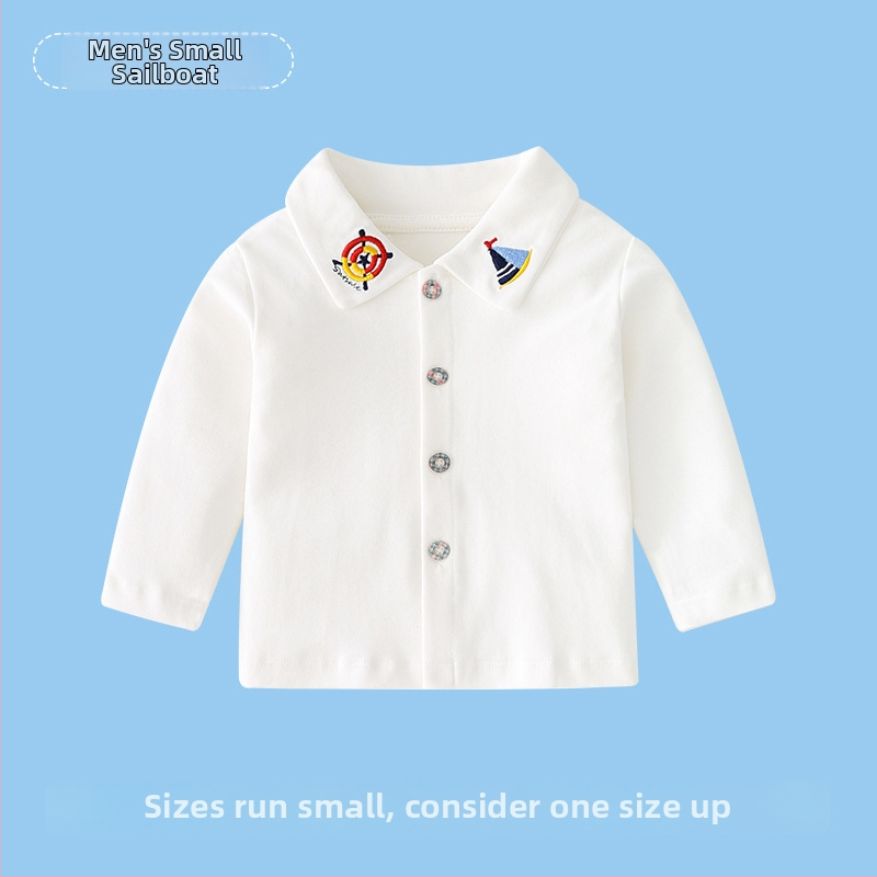 Vaikų megztas marškinėlis iš 100% medvilnės, unisex, ilgomis rankovėmis, A klasė, visiems metų laikams