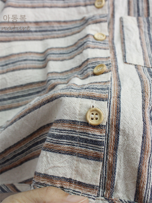 Cămașă pentru copii, stil coreean, guler rever, cu dungă, bumbac 95%, mâneci lungi, pentru copii 3-8 ani