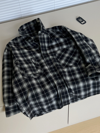 Cămașă pentru copii în carouri, etichetă brodată la guler, din bumbac, mâneci lungi, unisex, stil coreean, toamnă 2025