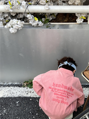 Vaikų džinsinis švarkas Korejos stiliumi su siuvinėjimu, 95% medvilnės džinsas, vienos eilės užsegimas, be gobtuvo, pavasaris 2024, 3–8 metų vaikams