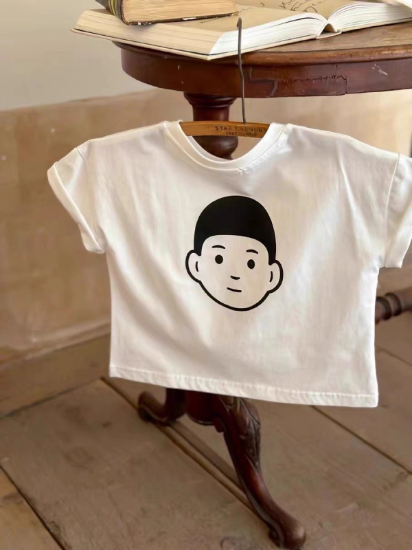 Детска памучна риза със ла-пел яка, дълги ръкави, унисекс, корейски стил, есен 2025