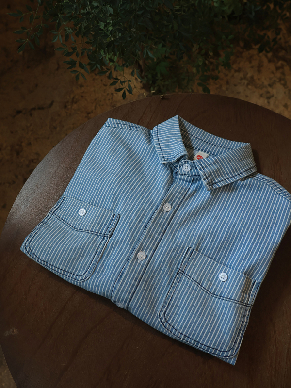 Детска риза с райета, 68% памук, дълги ръкави, класическа яка, casual стил, за деца над 8 г., есен 2025