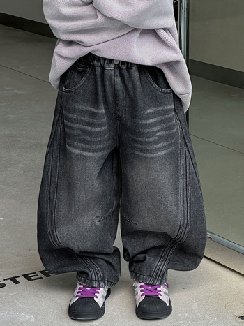 Poiste džinsid koreai stiilis flisvoodriga, väline materjal 100% puuvill, vooder 100% polüester, keskmise kõrgusega vöökoht, sobib 3–8-aastastele