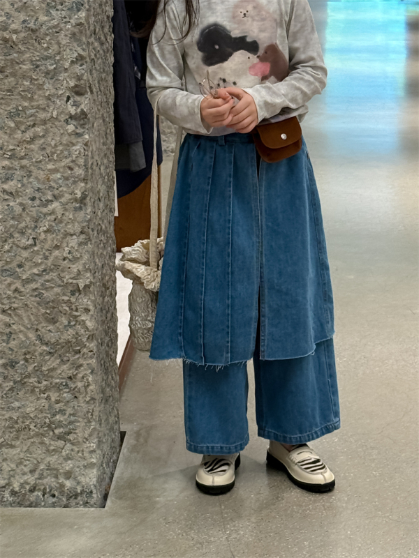 Laste püksid - Korea versioon, casual (85% puuvill, elastne vöö, pikad püksid, sügis)