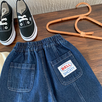 Bērnu džinsa bikses, rudens 2025, jauns modelis, ārkārtīgi mīkstas un vieglas, ikdienas stila zēniem.