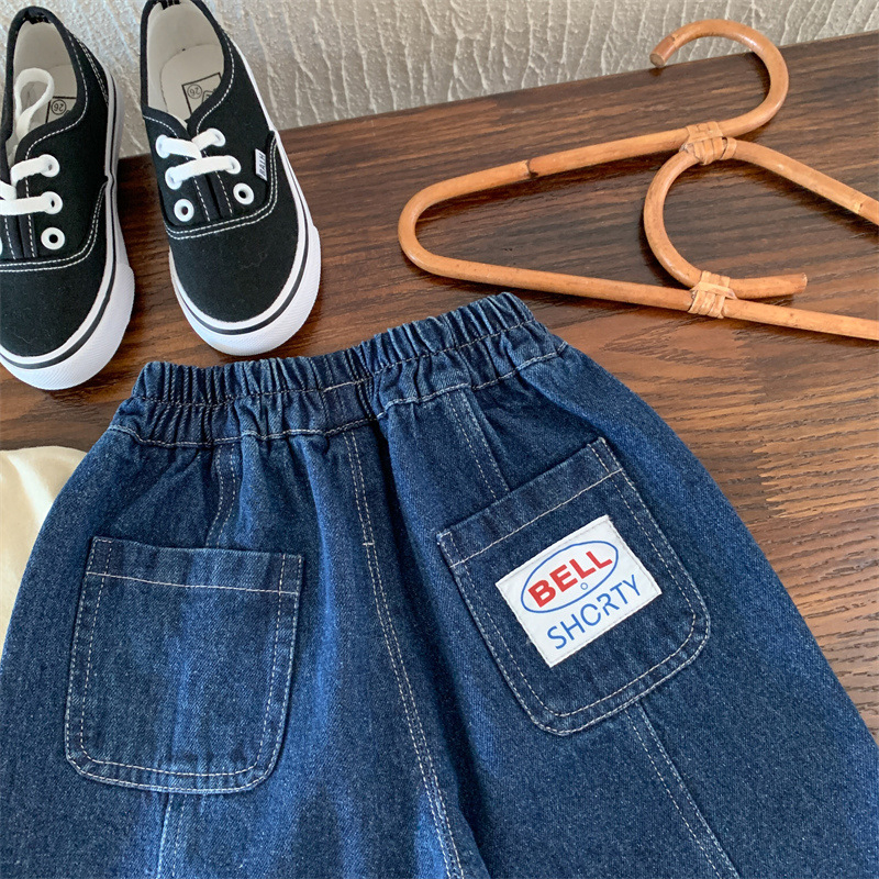 Bērnu džinsa bikses, rudens 2025, jauns modelis, ārkārtīgi mīkstas un vieglas, ikdienas stila zēniem.