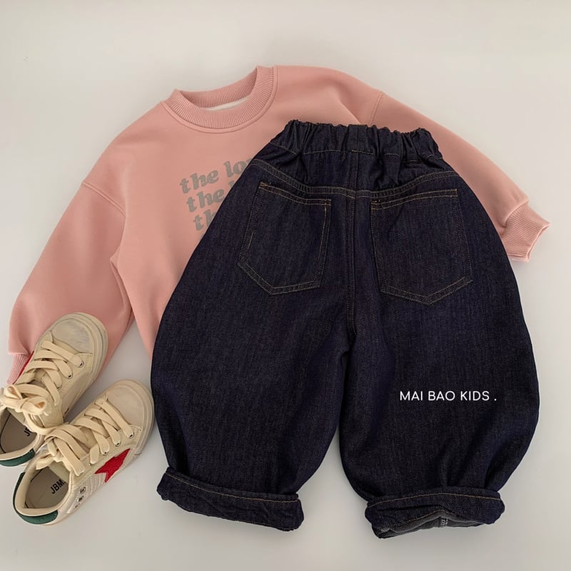 Детски дънки в корейски стил, памук 58,6% и регенерирано целулозно влакно, меко третиране, средна талия с ластичен колан, унисекс за деца 3-8 г, Зима 2025.