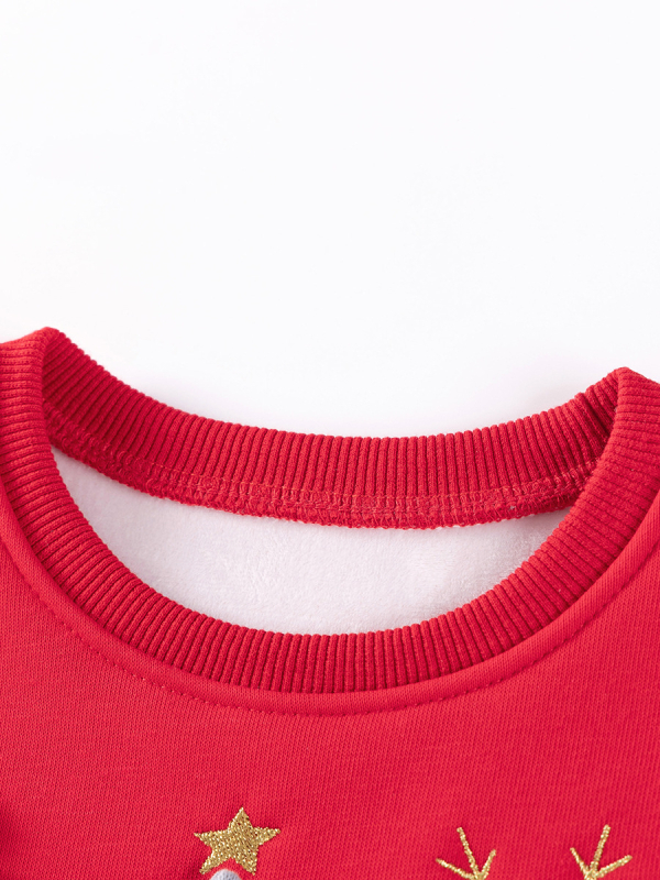 Little Maven Rochie din bumbac pentru copii, toamnă, stil prințesă, model desen animat, mâneci lungi, căptușeală poliester