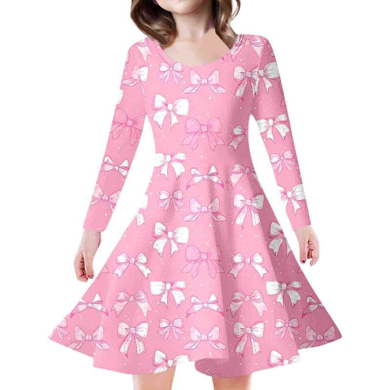 Rochie prințesă cu mâneci lungi, imprimare 3D, 95% poliester, model 64569911