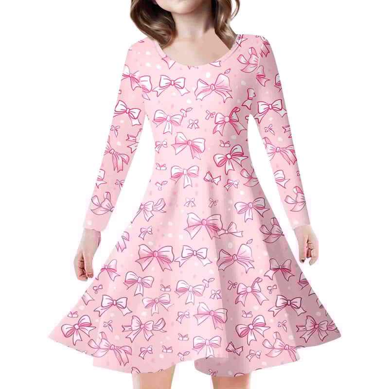 Rochie prințesă cu mâneci lungi, imprimare 3D, 95% poliester, model 64569911