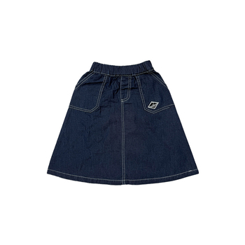 Mergaitėms džinsinė sijonėlis, 99% medvilnė, pamušalas 91–99% medvilnė, raidės raštas, švelnus apdorojimas, 3–8 metų amžius, pavasaris 2025