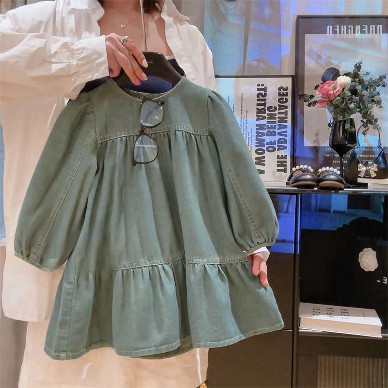 Korejiško stiliaus kūdikio suknelė iš triušio kailio audinio su petnešėlėmis, pavasario ir rudens laikotarpiui