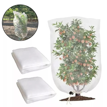 Σετ τριών μερών: κυπελλοειδές προστατευτικό πλέγμα για φυτά, εντομοαποκλειστικό και προστασία από πτηνά, διαπερατό αέρα (Τριών μερών σετ, Πλαστικό, Προστασία φυτών)