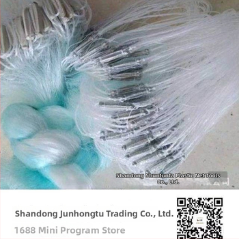 Kolmekihiline kalastustoruv võrk, nailonniitidest; sukeldumisvõrk; ava suurus 4 sõrme; traadi diameeter 0,11 mm; materjal: kalastusniit