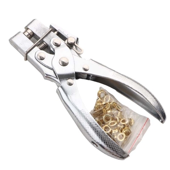 Мултифункционален инструмент за пробиване на дупки и обкови клещи — за колани, кожени изделия, хартия и метал; 45# стомана; тегло 350 g; тежък модел