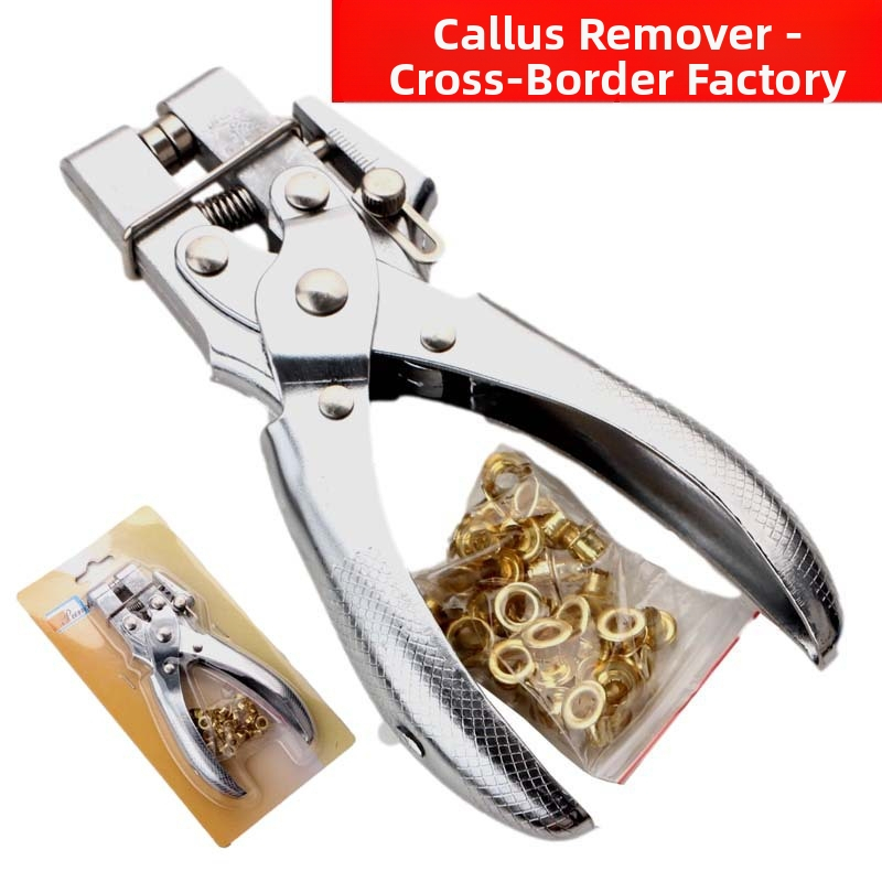 Mitmekülgne aukude puurimise tööriist terasest 45#; kaal 350 g; raske konstruktsioon; sobib vöödele, nahale, paberile ja metallile