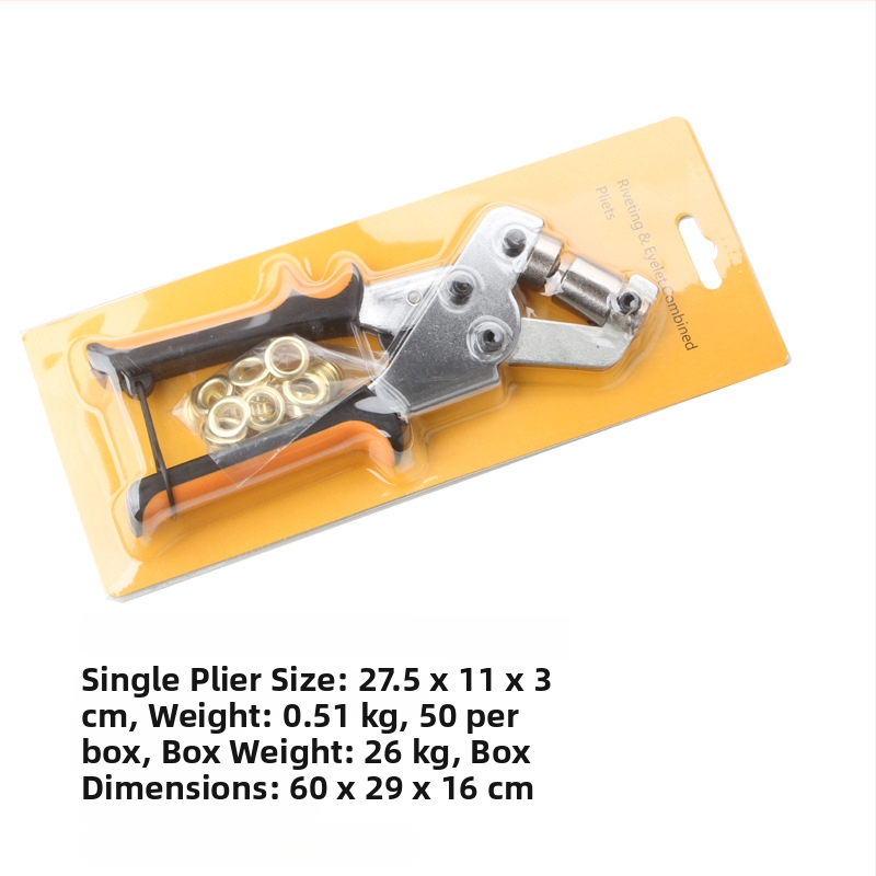 Sada klieštov na očká a sponky pre plachty – otvory 6/10 mm, 45# oceľ, 0,51 kg, Sky Tiger