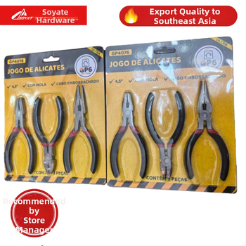 3-osaline käsitööna valmistatud traadilõike komplekt diagonaalse otsa ja nõelanäpunäiduga, kohandatav, tööriistaterasest, kaal 0,03 kg