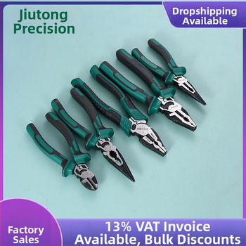 Tiger elektrilised käärid offset-lõugudega, mitmeotstarbelised, kõrge süsinikusisaldusega teras