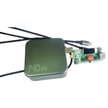 NBT-005 PD3.1 kiirlaadimise tester — PD3.1 protokolli lugemine, 28V, 5A, kuvab pinge ja voolu