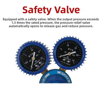 Lämmastiku reguleerija diafragmaga manomeetriga, vahemik 2.5/25, sisemine keermus, nominaalne diameeter 8, ümbritseva temperatuur 30°C