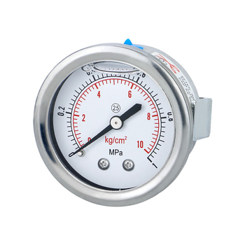 Seismi survemõõtja YN50Z aksiaalne, paneelile paigaldatav klipp-tüüpi lisavarustusega; aksiaalne keermeline ühendus; mõõtmisvahemik 0-60 ja -0,1-2,4; täpsusklass 2,5