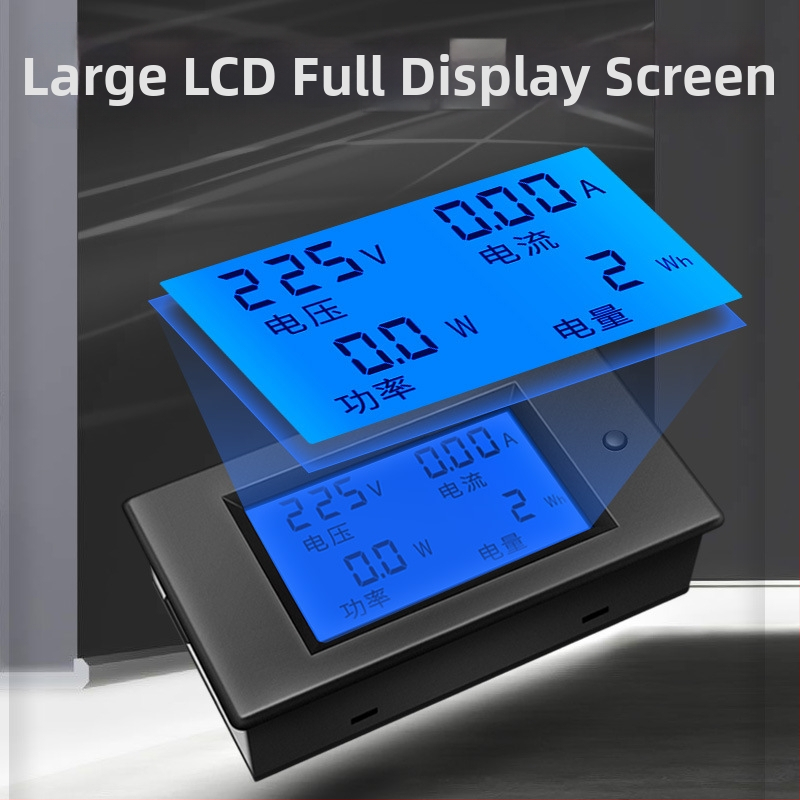 peacefair AC afișaj digital voltmetru și ampermetru, măsurarea puterii și energiei