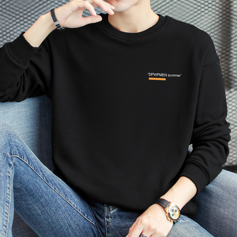 Bavlnený pulóver s okrúhlym výstrihom, dlhými rukávmi, voľný strih, hmotnosť 320 g