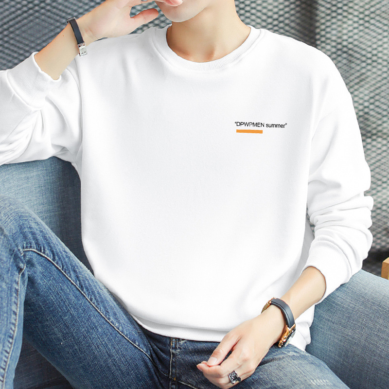 Bavlnený pulóver s okrúhlym výstrihom, dlhými rukávmi, voľný strih, hmotnosť 320 g